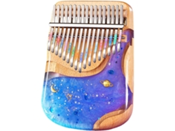 Kalimba De 17 Notas Em Acrílico Transparente