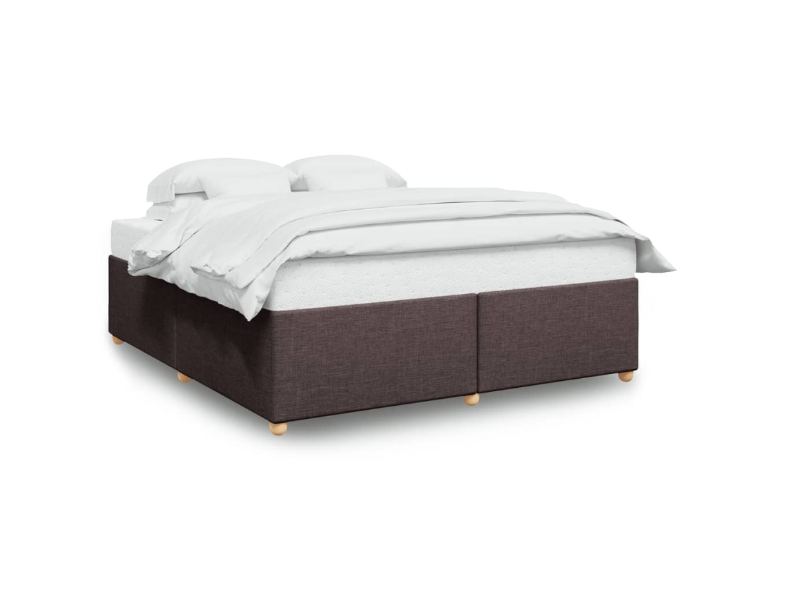 Bed Frame, Bed Frames Vidaxl Marrom Tecido (180 X 200 Cm)