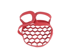 Apoio Silicone Para Panela De Pressão 8 Polegadas - Resistente Ao Calor, Reutilizável E Multifuncional Vermelho