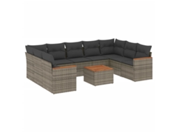 Garden Sofa Set, Garden Sofa Sets Vidaxl Cinzeto Rattan / Vime (n/a)