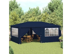 Vidaxl Tenda Festas Profissional C/ Paredes Laterais 4x6m 90g/m² Azul