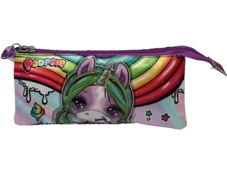 Estojo Triplo POOPSIE SLIME SURPRISE Rainbow (Multicor - 10x23.5x5cm)