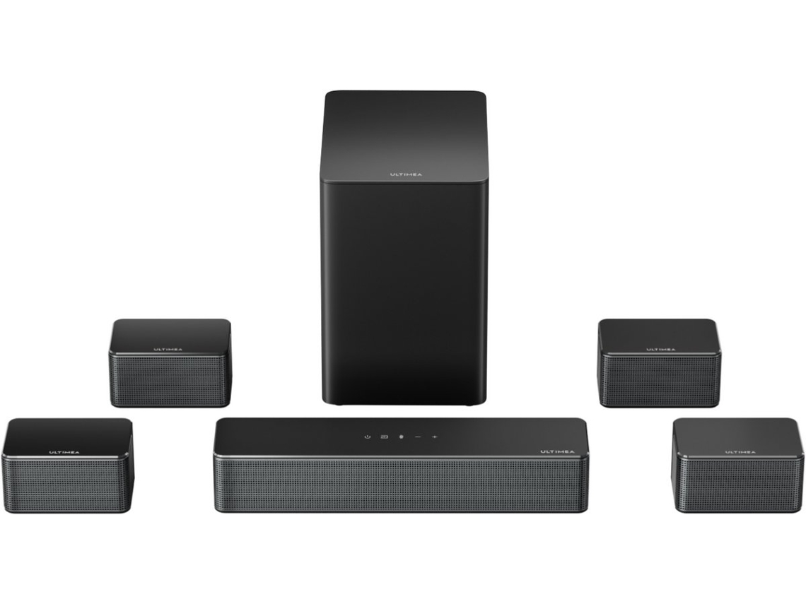 Soundbar ULTIMEA Poseidon D70 (7.1 Canais - 410 W - Bluetooth - Subwoofer Wireless - Preto)