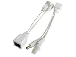 Aetheria kit Injetor e Divisor Poe Passivo 12v Branco para Dispositivos de Rede Sem Fio