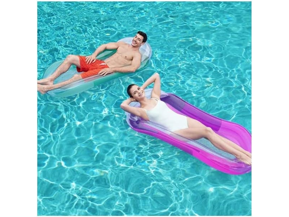 Colchão Inflável Em Formato De Rede, 160 X 84 Cm, Cor Aleatória, Para Uma Pessoa, Cama Flutuante Inflável, Colchão De Água.