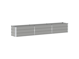 Conjunto 1 Floreira Vidaxl Cinzento-claro Aço (290 X 50 X 45 Cm)