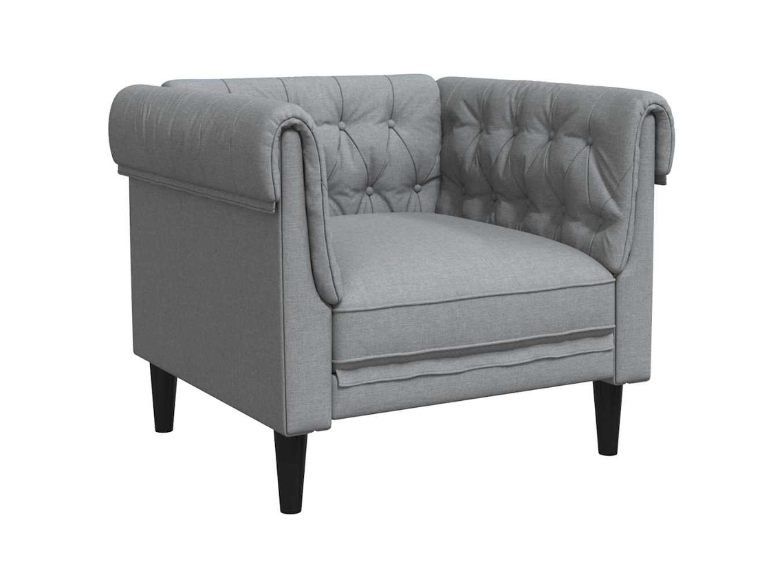 Maison Exclusive - Sofá Cinzento-claro 78,5 X 74,5 X 74,5 Cm Poliéster