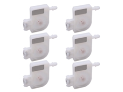6pcs Damper De Tinta Com Filtro De Malha Plástico Pp Para Impressoras Dx5 Dx6 Dx7 Fio Branco