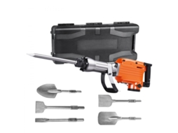 Martelo Demolidor 2200w Com 6 Cinzéis E Punho Rotativo 360° Tekmaquinas