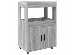 Carrinho de Bar 60x39,5x89 Cm Madeira Cinzento Sonoma MAISON EXCLUSIVE