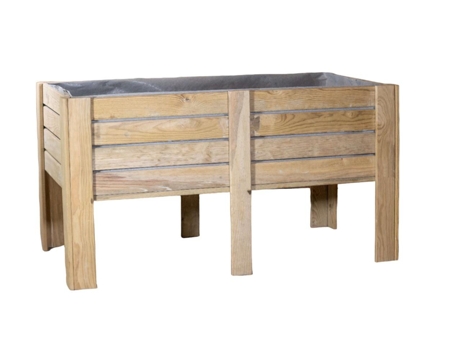Conjunto de Jardim de Madeira Tratada de 5 Peças VIDAHUERTO