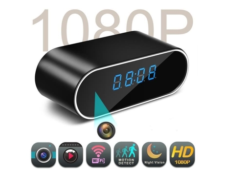 codomoxo® Hidden Clock Camera 1080P Motion Night Vision Security Vigilância Gravador de vídeo CODOMOXO