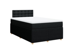 Box Spring Bed, Box Spring Beds Vidaxl Preto Tecido (120 X 200 Cm)