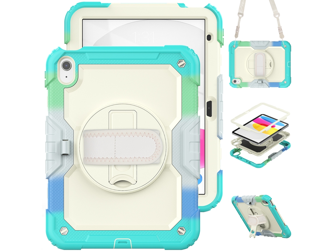 Lurelia Capa Para Ipad 11 (a16) 2025 E 10.ª Geração 10.9 2022, Silicone, Azul, Proteção Contra Quedas
