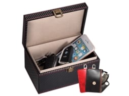 Caixa De Proteção Para Chave De Carro Keyless Go, Caixa Faraday Para Chaves De Carro, Caixa Bloqueadora Rfid Grande Com 2 Bolsas Faraday, Caixa Anti R