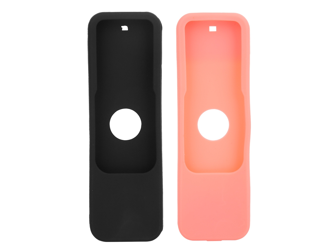 Primerox 2pcs Capa Protetora Silicone Anti derrapante para Controle Remoto Tv 4k 4ª 5ª Geração Preto Vermelho