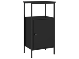 Mesa de Cabeceira Derivados de Madeira Preto MAISON EXCLUSIVE (41x31x80 cm)