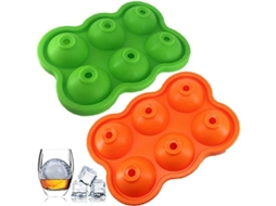 Bandeja De Cubos De Gelo De Silicone 2025, Grande Com Tampa, 2 Unidades, Liberação Fácil, Sem Bpa, Multiuso