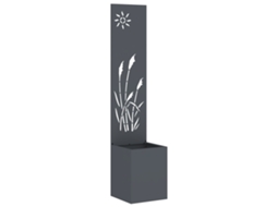 Conjunto 1 Tela De Jardim Vidaxl Antracite Aço (32 X 32 X 150 Cm)
