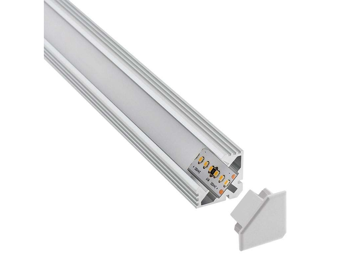 Perfil LEDBOX aluminio venco para fitas led 2 metros