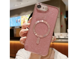 Capa De Tpu Para Iphone 8 - Glitter - Acabamento Eletroplástico - Magsafe