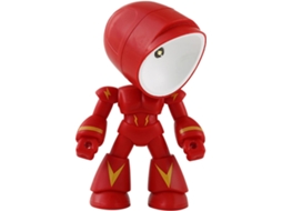 Luminária Noturna Robô Criativa Em Pvc Vermelho, Efeito Decorativo, 3