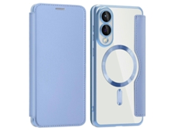 Capa De Couro Para Samsung Galaxy S25 Edge Compatível Com Magsafe Com Bloqueio Rfid