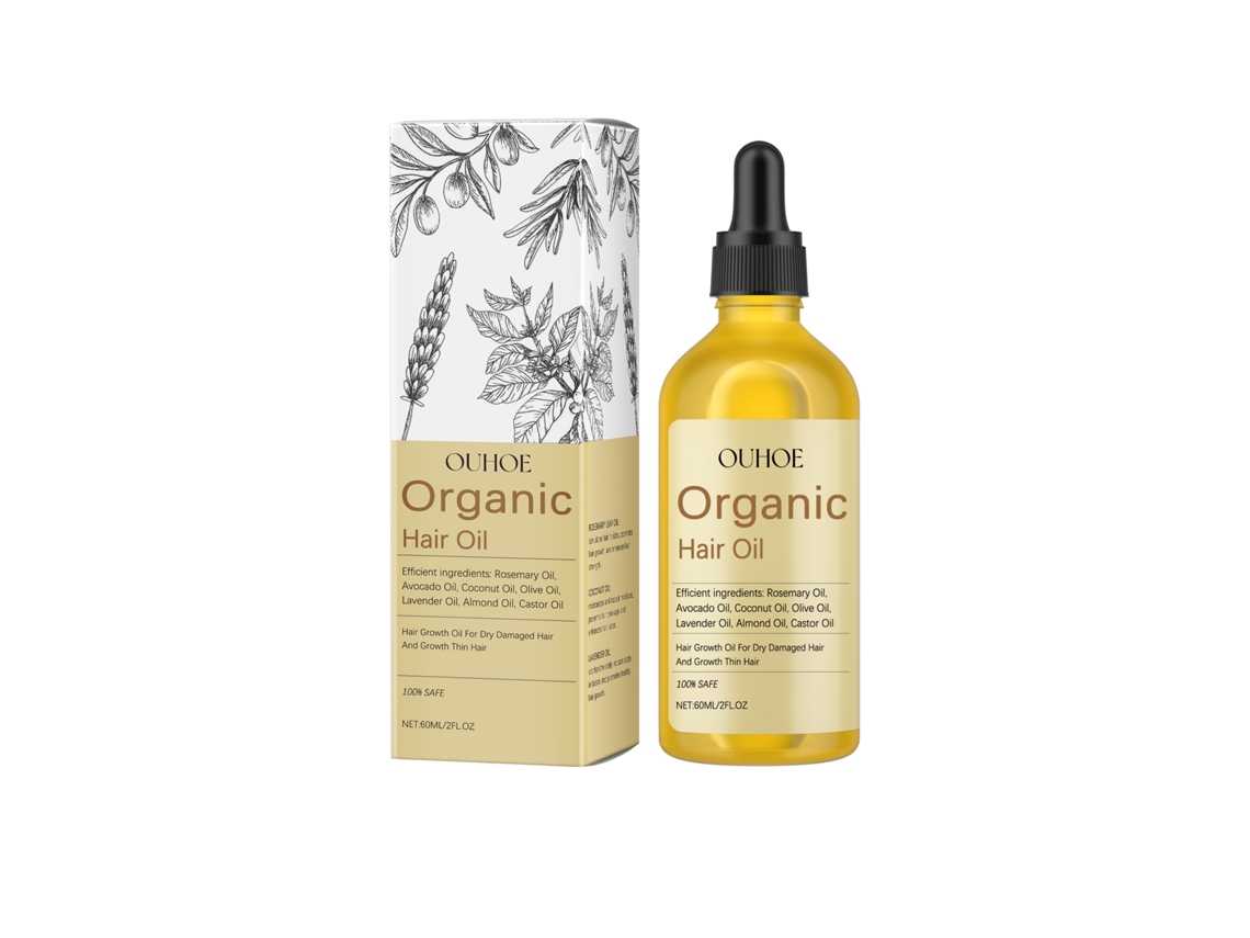 Óleo Vegetal Natural para Fortalecer Raízes de Cabelo