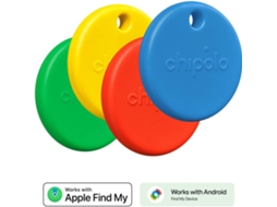 Localizador CHIPOLO Pop (4 unidades - Vermelho/Azul/Amarelo/Verde)