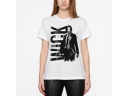 Rockinstone John Wick Bw John Wick White Adult T-shirt Size:l