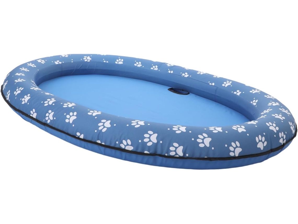 Piscina Inflável Portátil para Dias de Verão, Dobrável e Fácil Guardar, Colchão Flutuante Azul Uso CHABERLU
