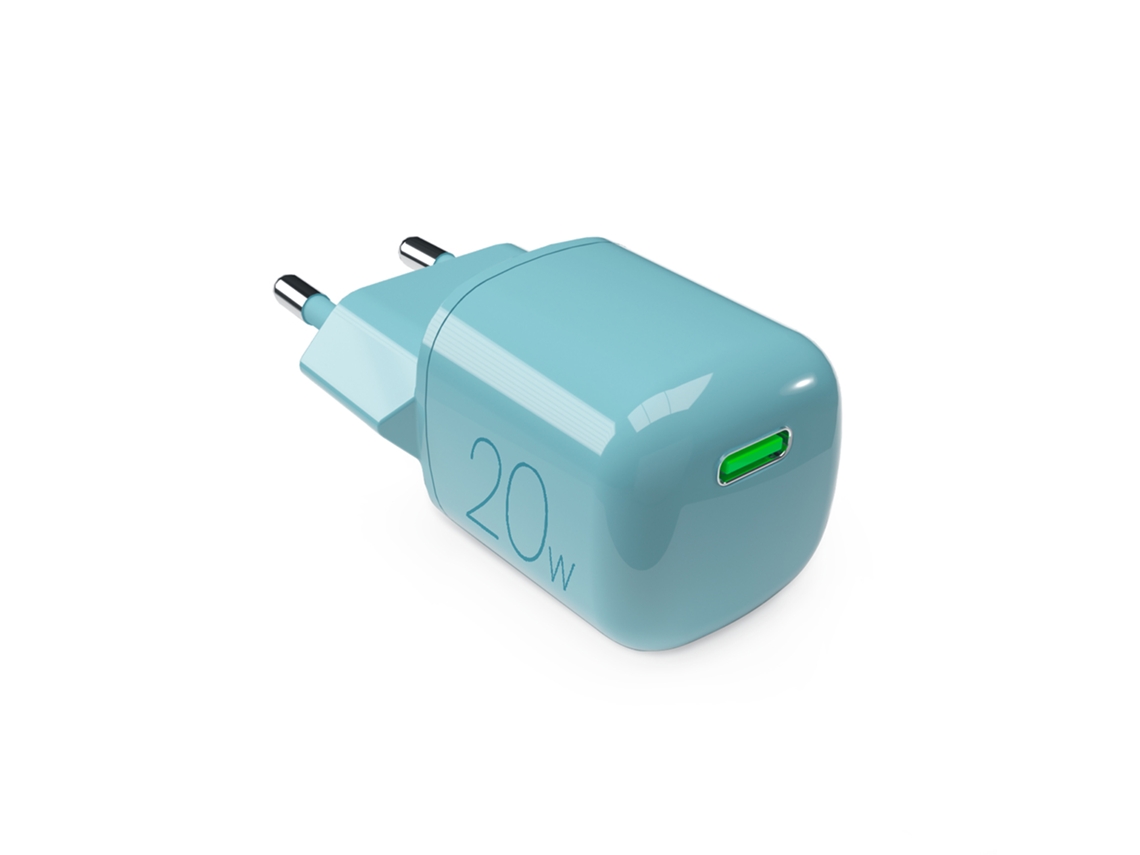 Ładowarka Sieciowa Usb c Gan 20w Zielona PURO