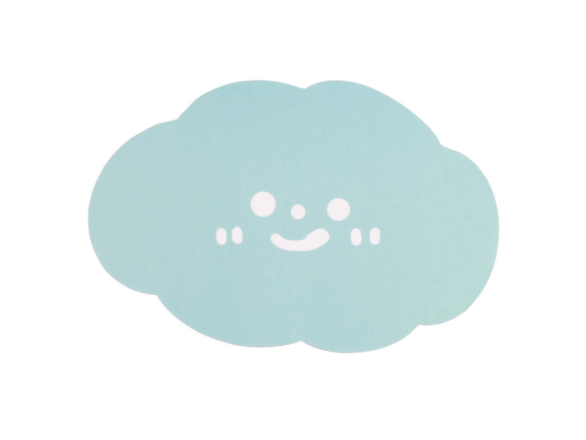 2026 mouse Pad Mini Nuvem Fofa Azul
