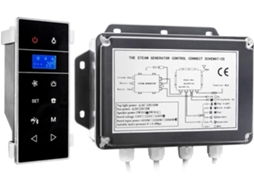 Aquecedor Elétrico para Sauna, Gerador de Vapor para Chuveiro Ac 3kw Preto, Sauna Úmida com Temporizador e SFUSHOS