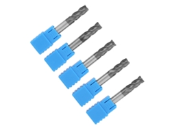 Laxiscreed Brocas De Aço Inoxidável Com 4_flutes Para Cnc, 6mm X 50mm, Aços Dureza