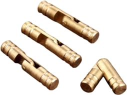 Dobradiças Cilíndricas De Latão Maciço, 100 Peças, Embutidas, 4x20mm,