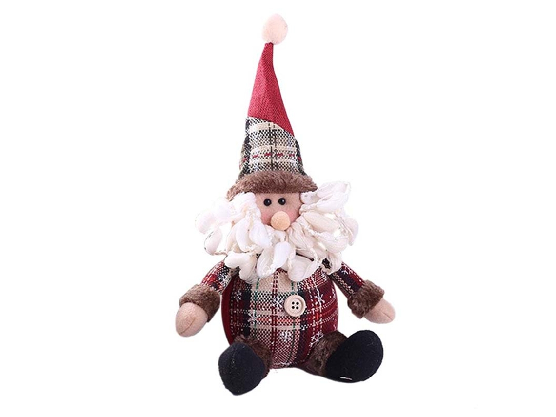Enfeite De Natal Em Forma De Papai Noel Com Rena Para Árvore De Natal-aquaforge