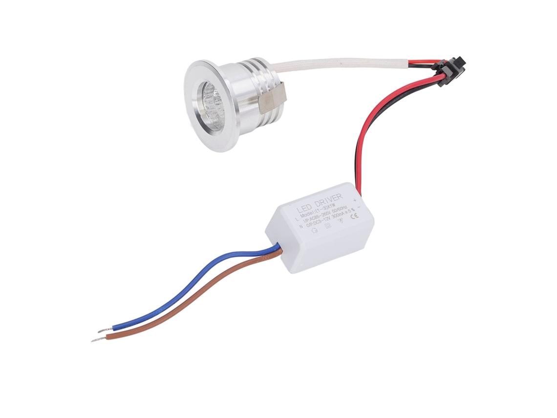 2026 foco Embutido Mini Cob Led para Teto 3w Corpo Prata Ac85 265v Luz Natural 4000k