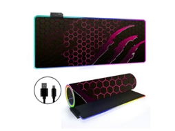 Mousepad Com 14 Modos De Iluminação Rgb E Base Antiderrapante Brilvibera (estilo 29, 3006003mm)