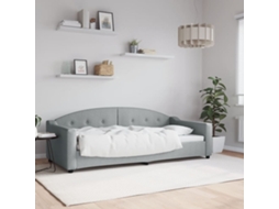 Sofá cama 90x200 cm Tejido gris claro