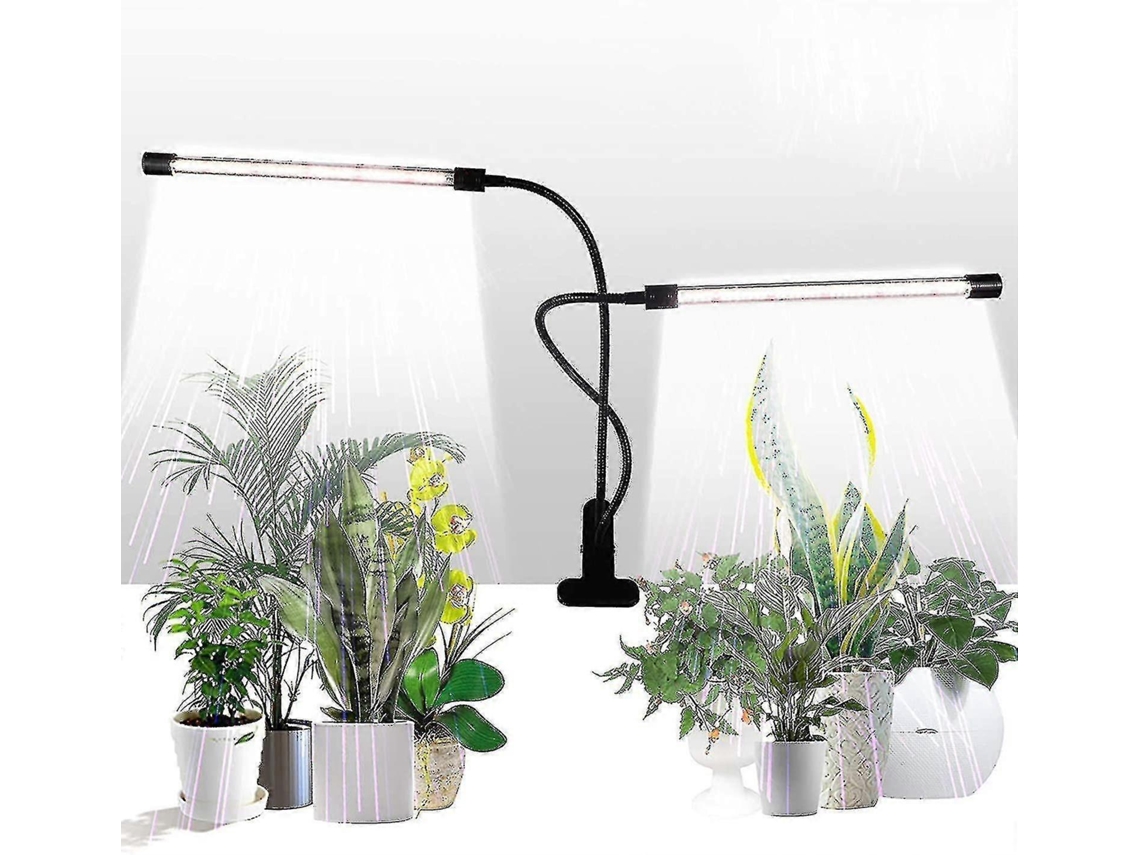 Lâmpada De Cultivo, Luz Solar Branca, 50w, 84 Leds, Com Suporte Duplo Para Plantas, Temporizador De 4/8/12 Horas E 5 Níveis De Int Aquaforge