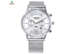 Reloj Analógico De Cuarzo Para Hombre Impermeable Con Correa De Acero Inoxidable