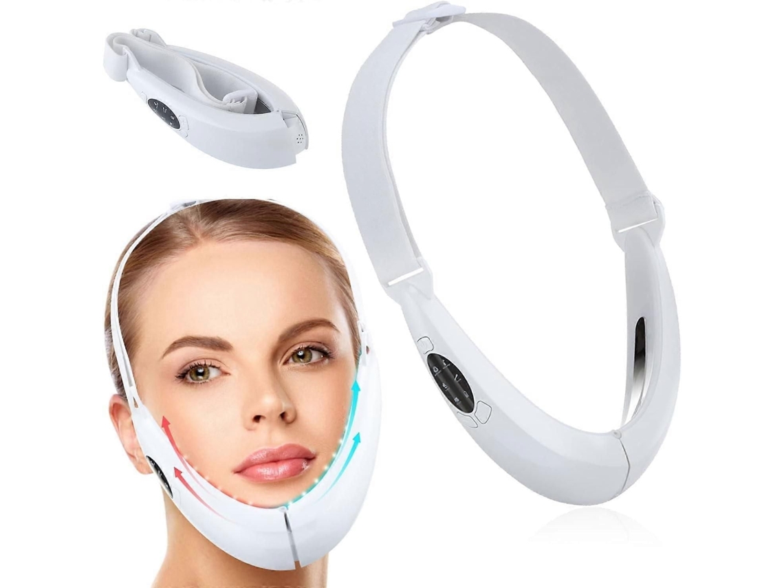 Masajeador Elétrico de Forma Facial em V, V Microcorriente 5 Modos, Fac Ial Fototerapia Rojo Azu GOKOCO