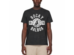 Rockinstone Rocky Movie Boxing Club Heather Black Adult T-shirt Size:xxxl