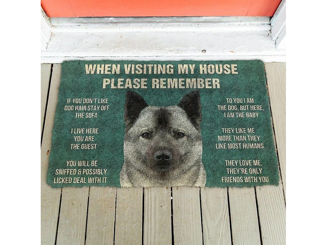 Tapete De Porta Anti-derrapante Para Casa De Cães Pomeranian Regras Com Padrão Geométrico Estilo Moderno 90cmx150cm 1