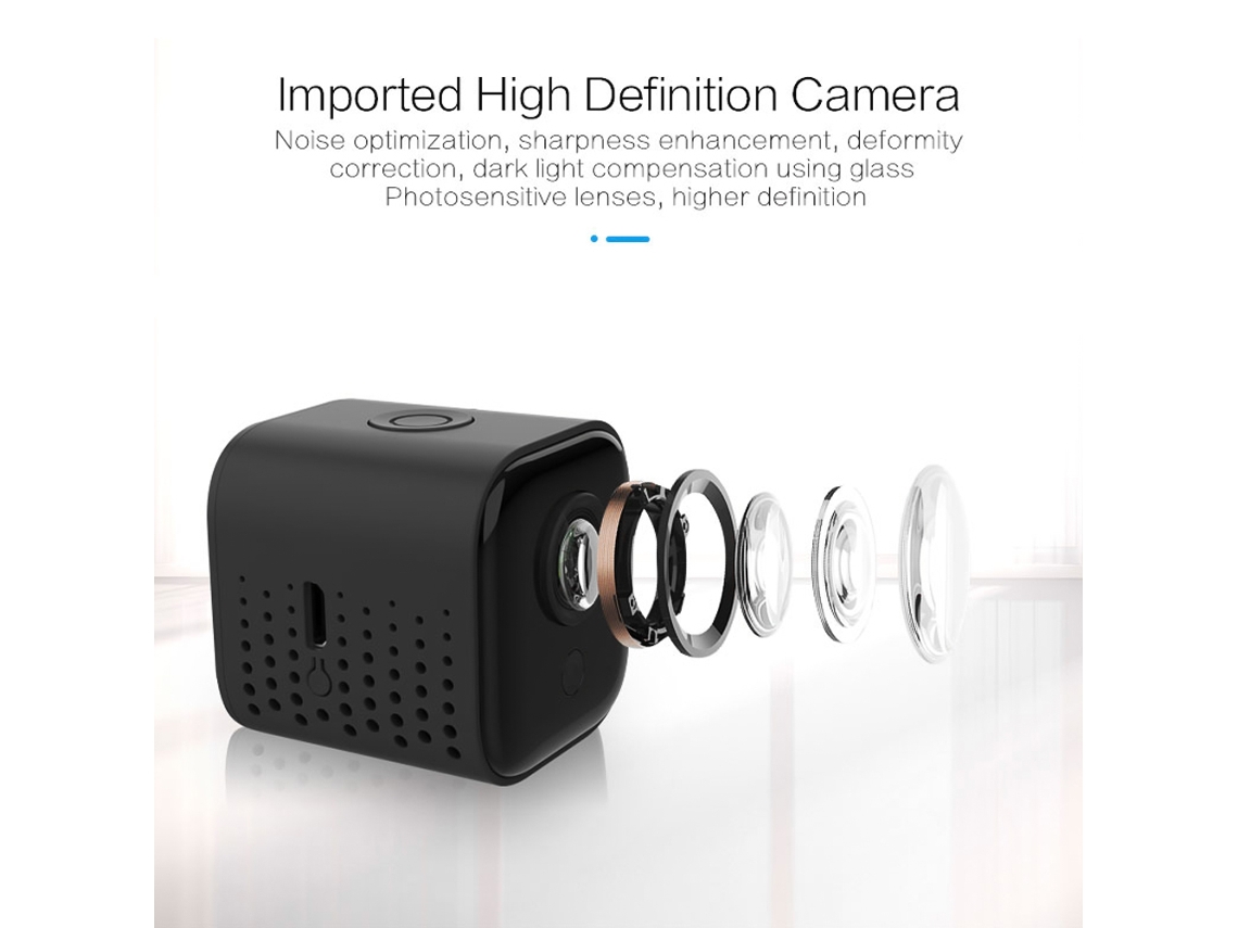 Câmera Sem Fio 1080p 2mp Ultra Clara Com Visão Noturna Hd, Detecção De Movimento E Armazenamento Em Nuvem Para Smartphone