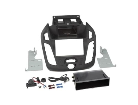 Kit de Suporte de Auto-Rádio Compatível com Ford Transit Connect Ap13 com Bolso Vazio Induction Qi Black