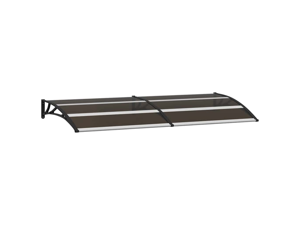 Door Canopy, Door Canopies Vidaxl Preto Policarbonato (200 X 75 Cm)