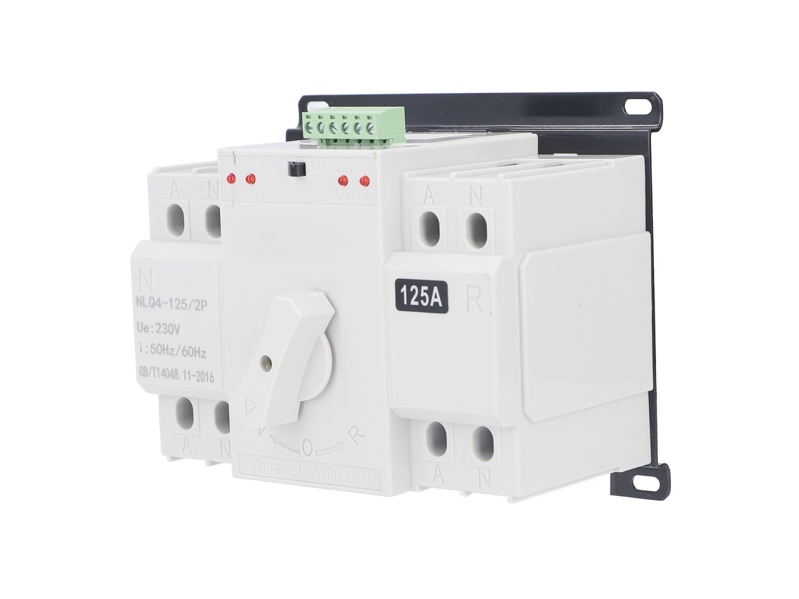 Interruptor de Transferência Automática de Dupla Potência Seletor Elétrico para Edifícios Escritórios 230v | S/MARCA