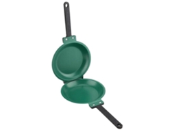 Frying Pan Double Side Antiaderente Flip Folding Churrasco Estável Durável